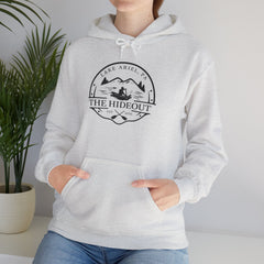 The Hideout Adventure Hoodie – Lake Ariel, PA Mountain Graphic Hooded Sweatshirt