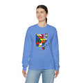 Cracked Rubik's Cube Unisex Heavy Blend™ Crewneck Sweatshirt