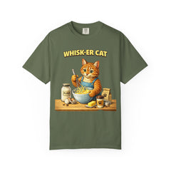 Whisker Cat Baking T-Shirt — Cute Cat Chef Graphic Tee