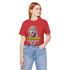 My Therapist Has A Wet Nose Personalized with your dog(s) image T-Shirt