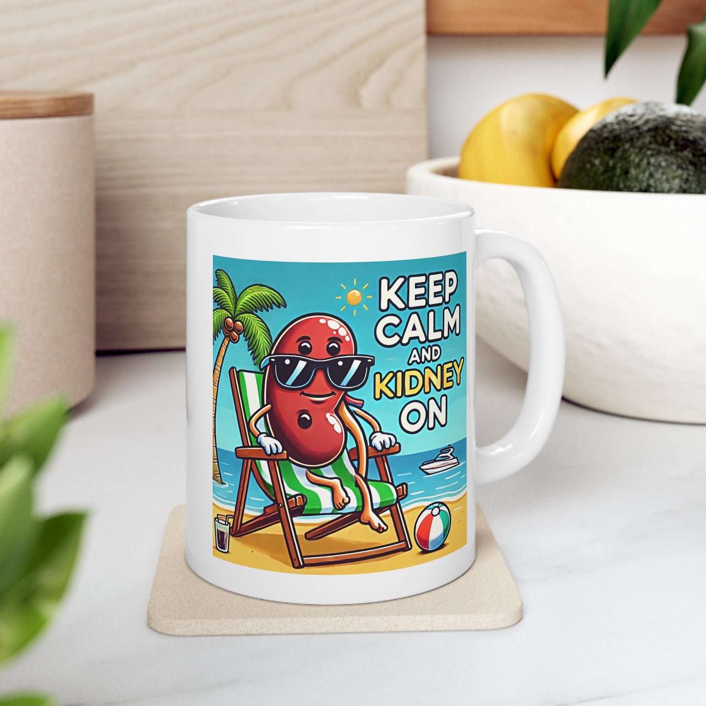 Keep Calm And Kidney On, Graphic Ceramic Mug, (11oz, 15oz)