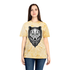 Spirit Wolf Unisex Color Blast T-Shirt / animal print t-shirt, wild life lover gift, spirit animal tee, wolf graphic tee, nature lover gift