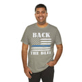 BACK THE BLUE Flag, Graphic Unisex Short Sleeve Tee