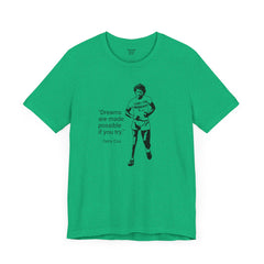 Terry Fox Inspirational Amputee Quote - Unisex Short Sleeve Tee,Amputee Awareness,Gift For Him,Gift For Her,Leg Amputee,Limb Loss Awareness