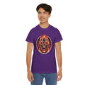 Flaming Fire Skull - Graphic Unisex Heavy Cotton Tee