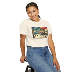 Ventura Highway Driving America Graphic Comfort Colors Unisex Garment Dyed T-shirt