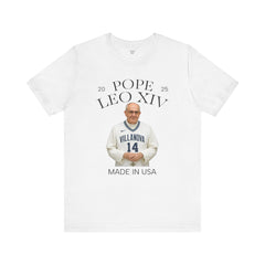 Pope Leo XIV Villanova Fan Short Sleeve Tee - Made in USA