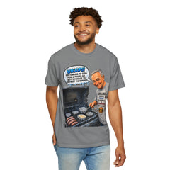 Grill Master Grandpa Funny BBQ T-Shirt — "Whoops! Pretending to Grill for a Photo" Graphic Tee