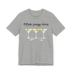 Mah-jongg-tinis  / Mahjong Martini graphics  / Unisex Jersey Short Sleeve Tee /  See Our Matching Tote Bags and Coffee Mugs