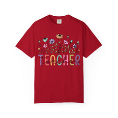 Floral Teacher Appreciation T-Shirt - Comfort Colors Soft