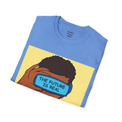 The FUTURE Is REAL Pop Art Woman Unisex Softstyle T Shirt