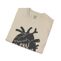 THE BREAKFAST CLUB "When You Grow Up, Your Heart Dies." - Allison Reynolds The Basketcase Unisex Softstyle T Shirt