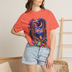 Mystical Psychedelic Moonlit Forest T-Shirt