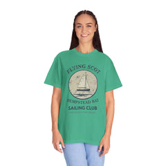 Hempstead Bay Sailing Club T‑Shirt — Flying Scot Hempstead Bay Vintage Sailboat Tee