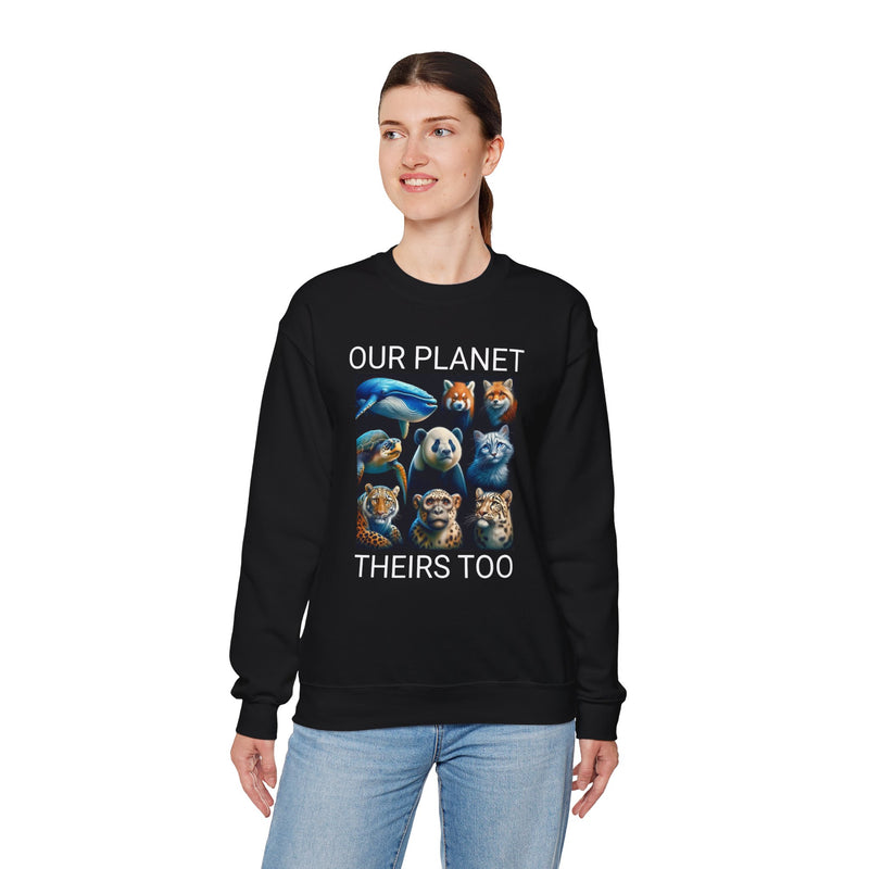 Endangered Animals Awareness Two Sided Sweatshirt