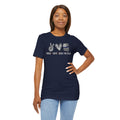 Peace Love Back The Blue in Arizona, Graphic Unisex Short Sleeve Tee