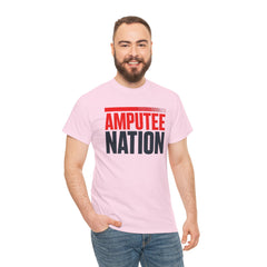 Amputee Nation Unisex Heavy Cotton Tee, Support Shirt, Gift for Amputees, Awareness Apparel, Casual Comfort Wear