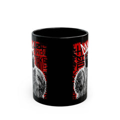 Hip Hop Crowned Rapper Graphic - Black Mug (11oz, 15oz)