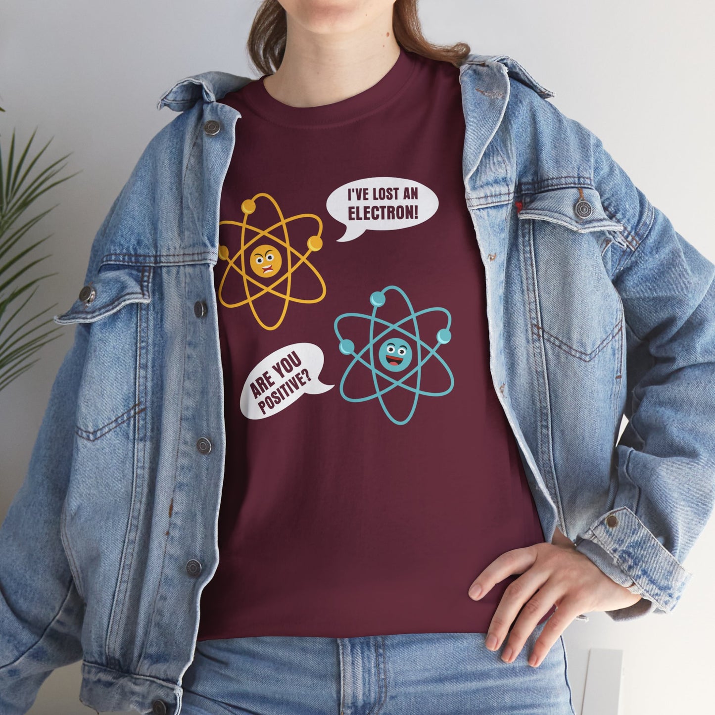 I've Lost An Electron Funny Science Graphic - Unisex Heavy Cotton Tee