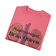 Nephrologist Bean Queen, Graphic Unisex Garment-Dyed T-shirt