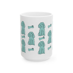 Poodle Ceramic Mug, (11oz, 15oz)