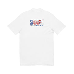 250 Years of Liberty with Jets Unisex Pique Polo Shirt (Embroidery)