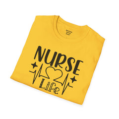 Nurse Life - Unisex Softstyle T-Shirt | Nurse Awareness,Medical Wear,Gift For Him,Scrubs Lover, RN, Hospital Staff Gift,Gift For Her