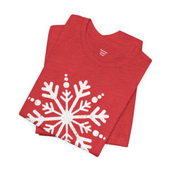 Let It Snow Galaxy Snowflake T-Shirt — Christmas Winter Starburst Tee