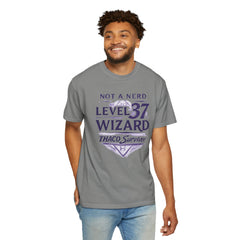 Level 37 Wizard T-Shirt — "Not a Nerd" THAC0 Survivor D&D Gamer Tee