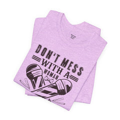 Funny Woman Barber Unisex Tee, Don't Mess with a Shears Shirt