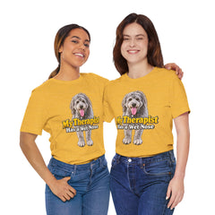 My Therapist Has A Wet Nose Personalized with your dog(s) image T-Shirt