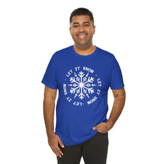 Let It Snow Snowflake T-Shirt — Christmas Winter Tee