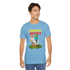 Video Game Chicken Jockey Tee - Unisex Short Sleeve T-Shirt
