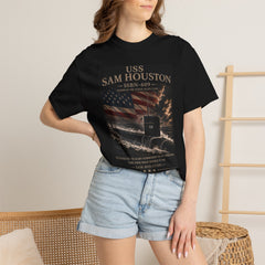 USS Sam Houston SSBN-609 Submarine T-Shirt — Forty One for Freedom Patriotic Crew Tee