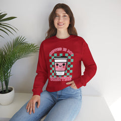Woman's Coffee Valentine -  Unisex Heavy Blend™ Crewneck Sweatshirt