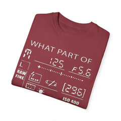 CAMERA DISPLAY, Graphic Unisex Garment-Dyed T-shirt