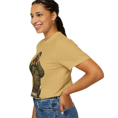 Graphic T-Shirt — Vintage WWII General George Patton Binoculars Design with "Rommel You Magnificent Bastard" Text