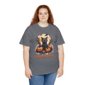 Black Cat And Pumpkin! Graphic Unisex Heavy Cotton Tee