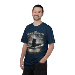USS George Washington SSBN 598 Submarine T-Shirt with a quote from its namesake