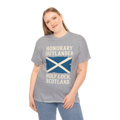 Honorary Outlander Heavy Cotton Tee, Holy Loch Scotland Shirt, Outlander Fan Gift, Casual Tee, Travel Souvenir, Unisex T-Shirt
