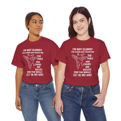 Clumsy Funny Goat Graphic Tee | Unisex Heavy Cotton Tee | Great Gift for Animal Lovers, Birthdays, Casual Wear, Humorous Gifts, Everyday Style