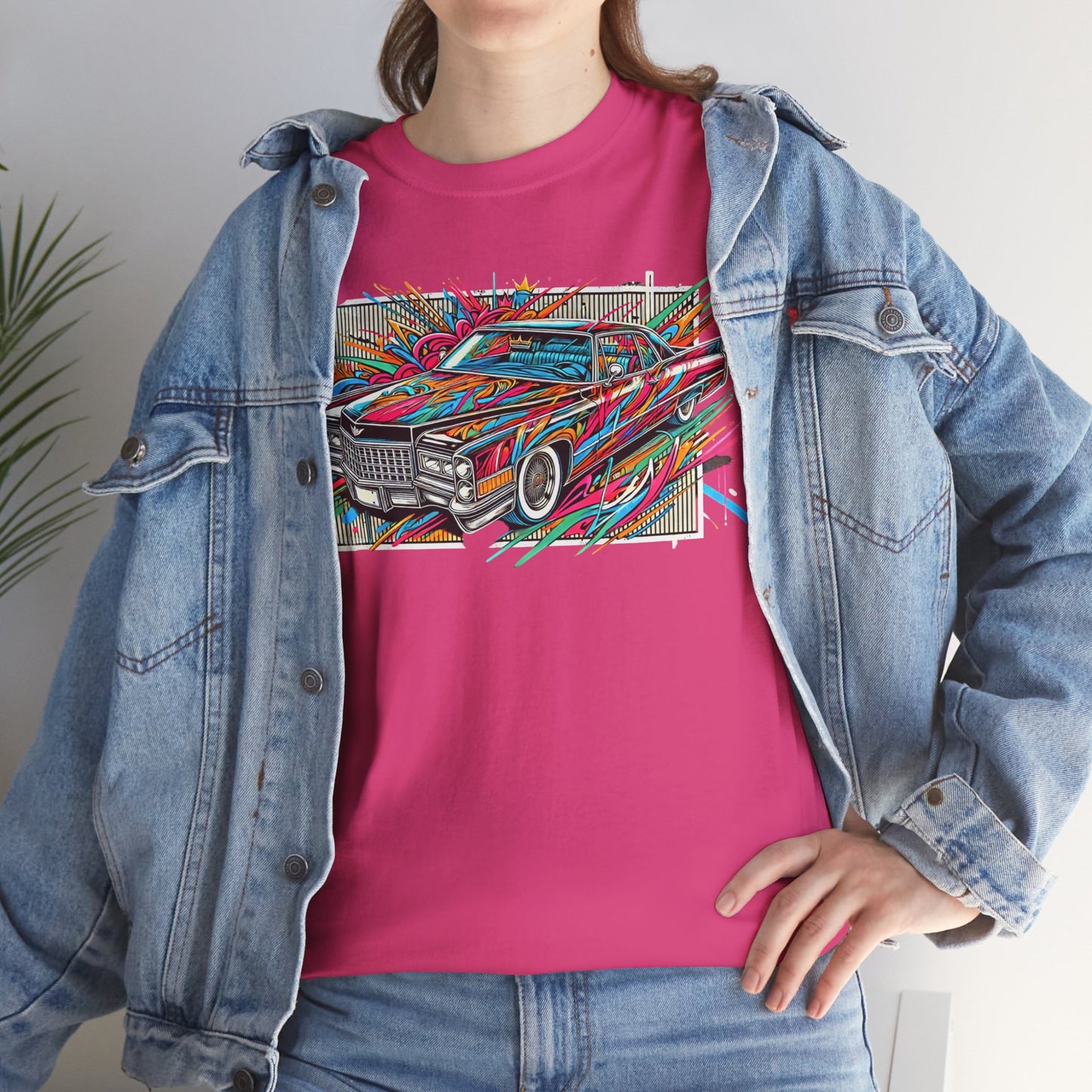 Graffiti Mania Cadillac Eldorado Graphic - Unisex Heavy Cotton Tee