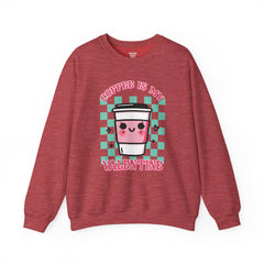 Woman's Coffee Valentine -  Unisex Heavy Blend™ Crewneck Sweatshirt