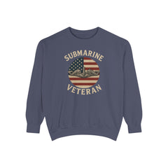 Vintage Submarine Veteran Sweatshirt, Unisex Crewneck, Comfortable Casual Wear, Perfect Gift for Veterans, Military Appreciation