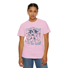 Sea Creatures, I Lost My Heart To The Ocean -  Graphic Unisex Garment-Dyed T-shirt