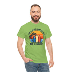 Summer Vibes Tee - Fun Casual Wear for Beach Lovers, Humor Tee, Gift for Surfing Enthusiasts, Summer Fashion