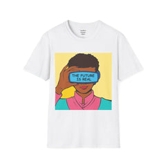 The FUTURE Is REAL Pop Art Woman Unisex Softstyle T Shirt