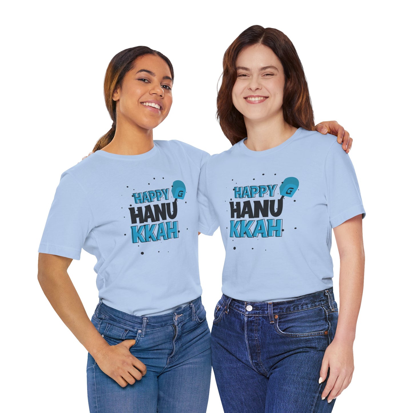 Happy Hanukkah Dreidel- Unisex Jersey Short Sleeve Tee