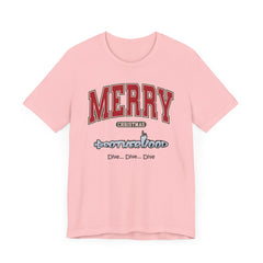 Big MERRY CHRISTMAS Submarine Brotherhood -Unisex Jersey Short Sleeve Tee