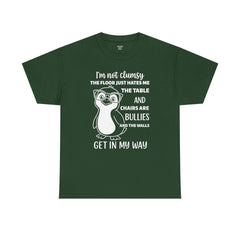 Clumsy Funny Penguin Graphic Tee | Unisex Heavy Cotton Tee | Great Gift for Animal Lovers, Birthdays, Casual Wear, Humorous Gifts, Everyday Style